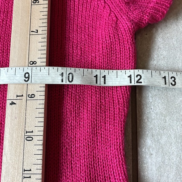 Preloved Derek Heart,pink,size 7-8knitted,round neck rhinestones at front ,dress - Picture 3 of 8